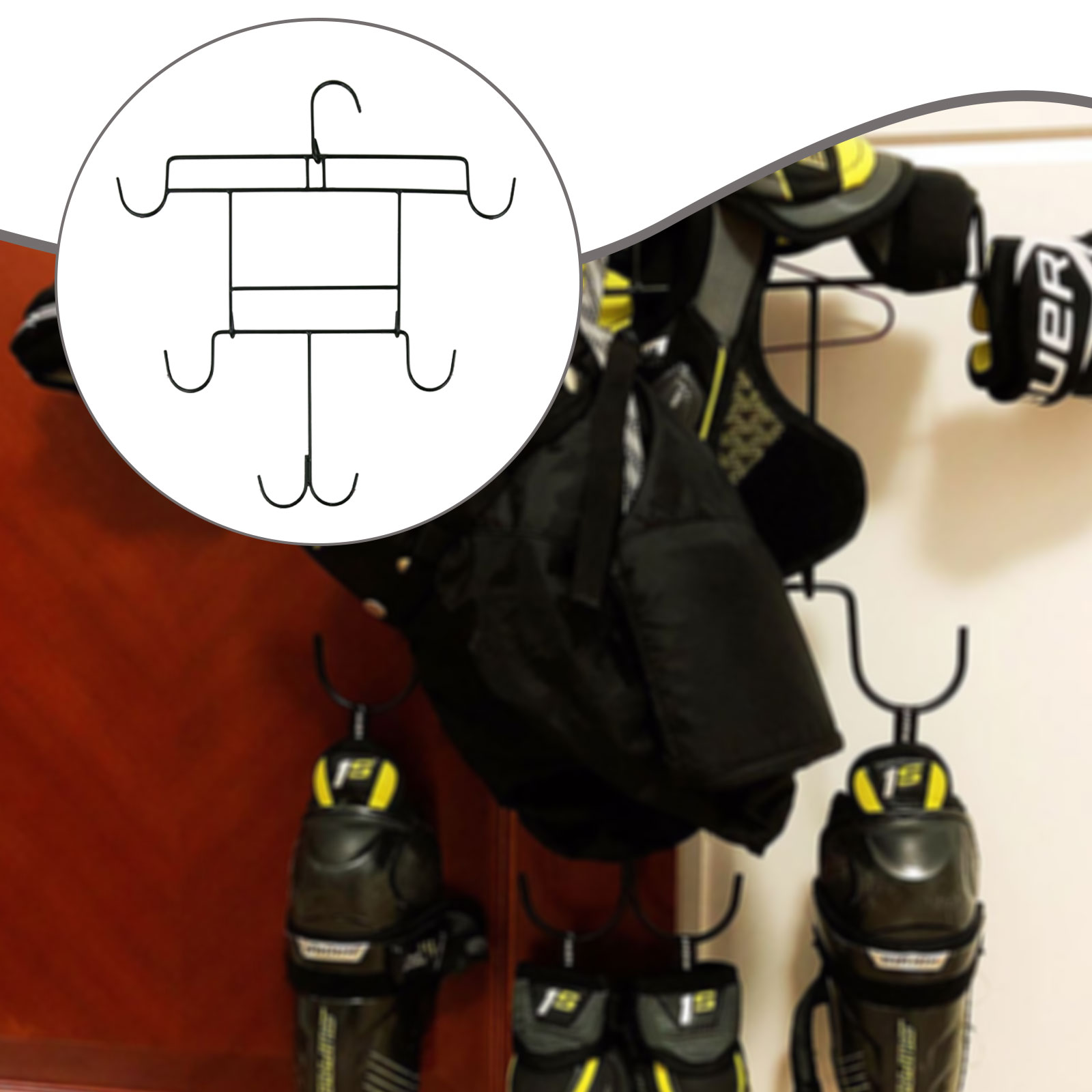 Sports Equipment Drying Rack - Rastrelliera per Asciugatura Attrezzatura Hockey su