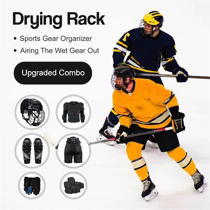 Sports Equipment Drying Rack - A89E-Organizzatore per attrezzatura da hockey con