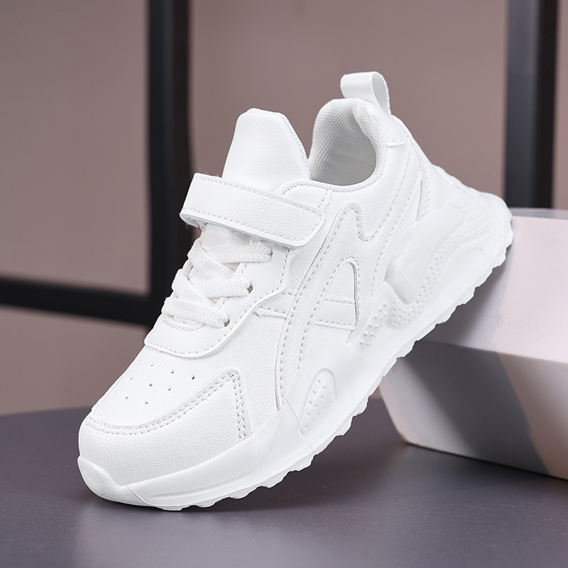 Sports Equipment For Schools - Scarpe casual in pelle bianca per