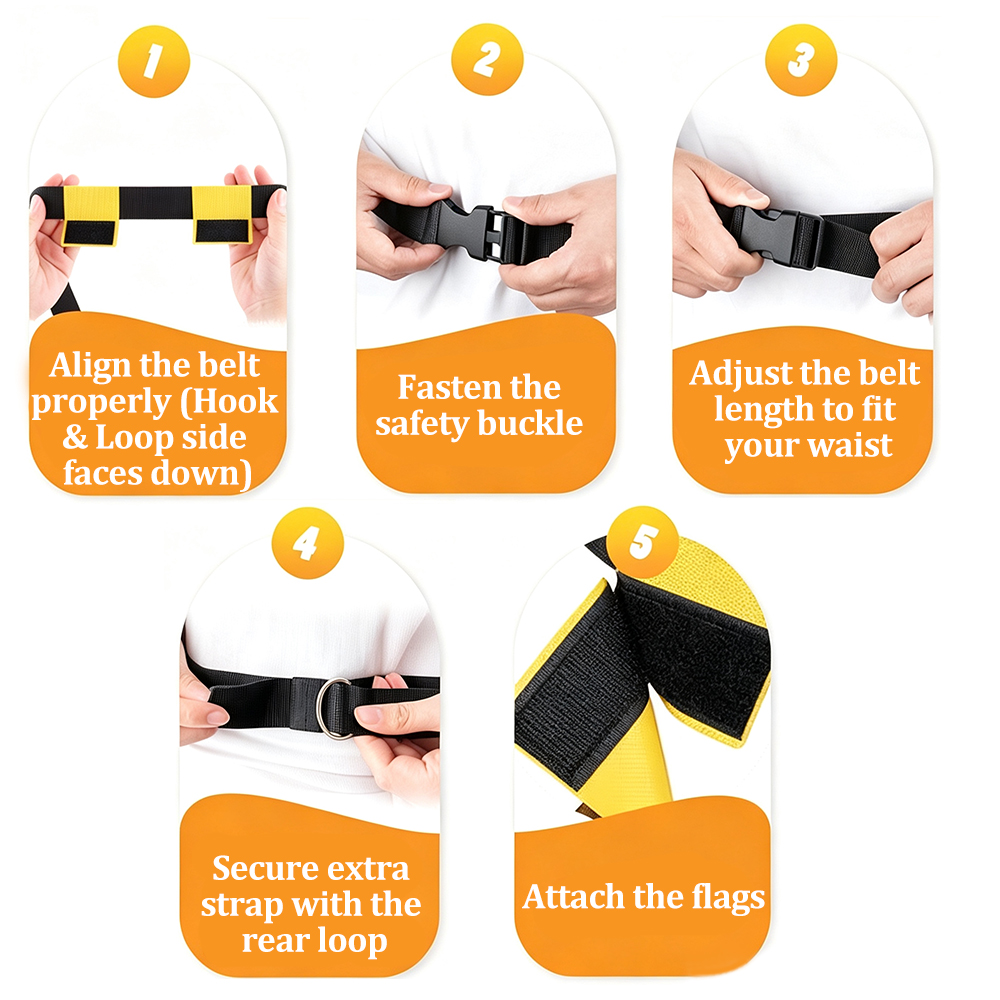 Set di 6 Cinture per Flag Foot - Sports Equipment Game recensione e prezzo